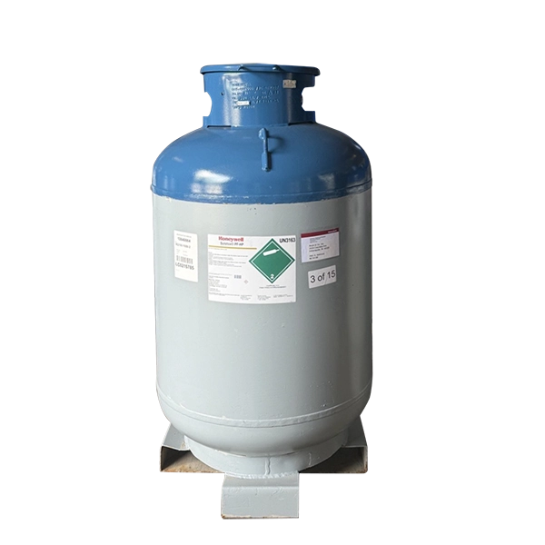 A 1000lb container of Honeywell's Solstice PF-HP parts cleaner