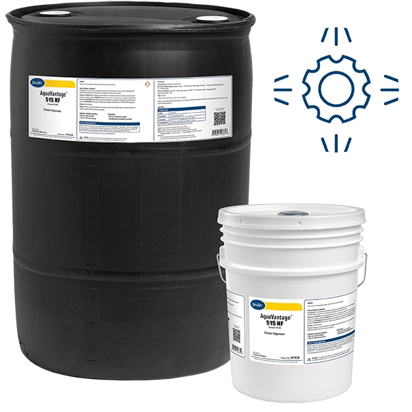 Brulin AquaVantage 515 NF Spray Wash Cleaning Detergent in 55 Gallon and 5 Gallon Containers
