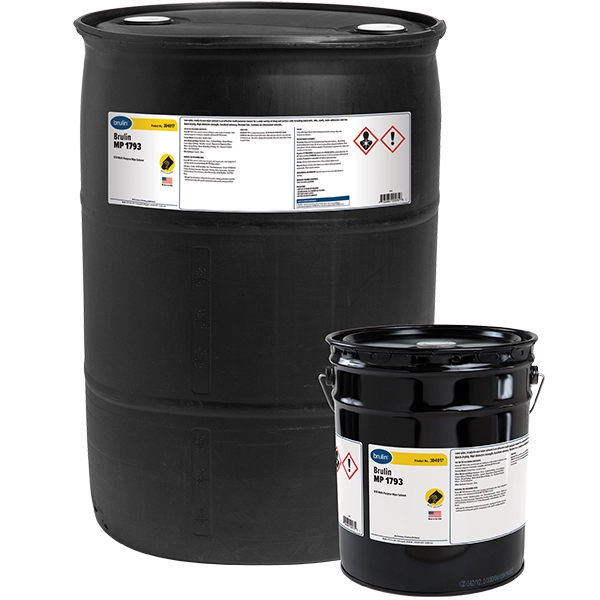 Brulin MP 1793 Wipe solvent in 55 Gallon and 5 Gallon Containers