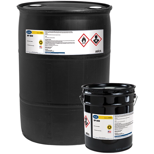 Brulin RP 800 rust protectant and corrosion inhibitor in 55 Gallon and 5 Gallon Containers