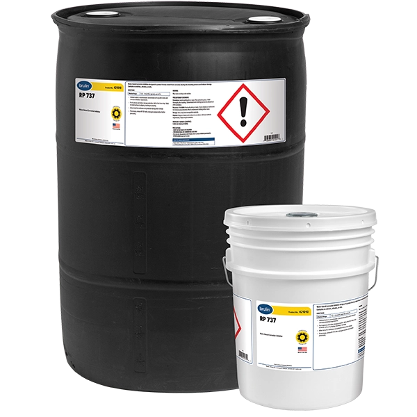 Brulin RP 737 rust protectant and corrosion inhibitor in 55 Gallon and 5 Gallon Containers