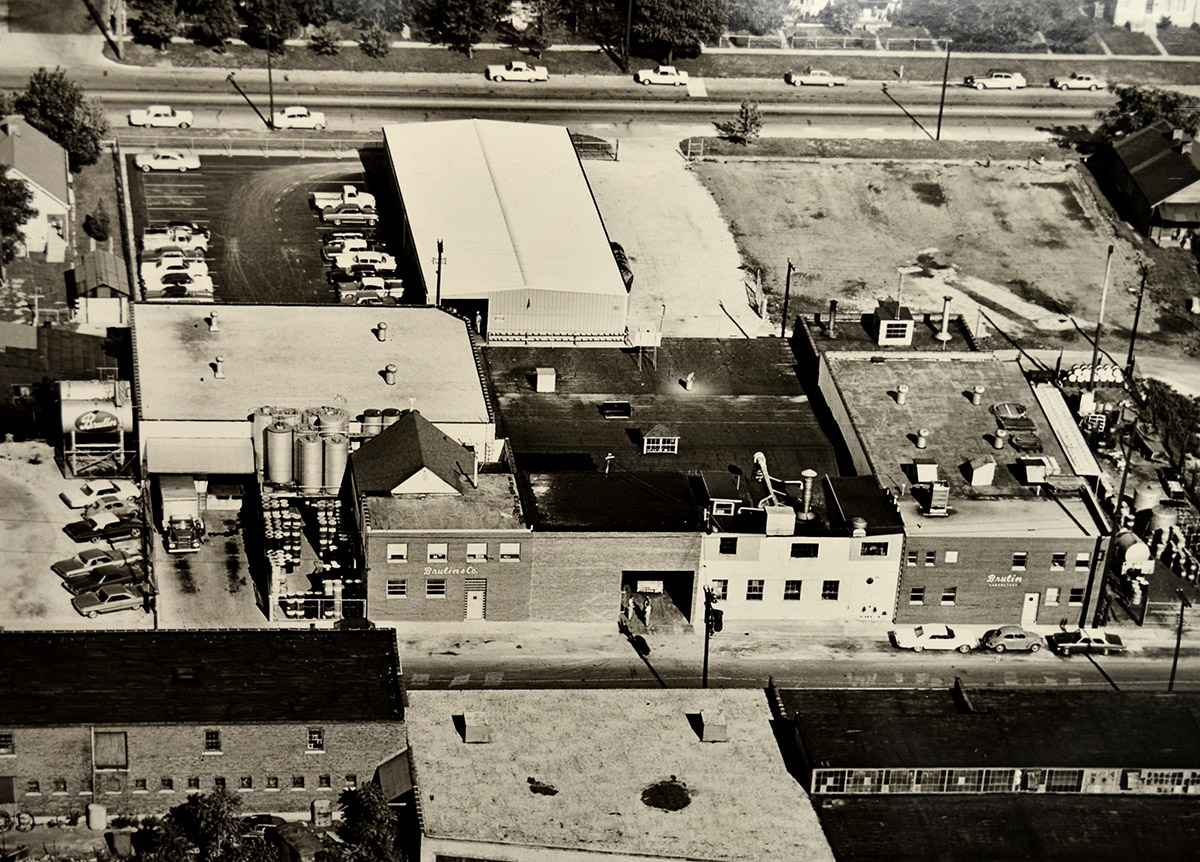 Brulin Co Inc Aerial shot of brulin old photo Brulin